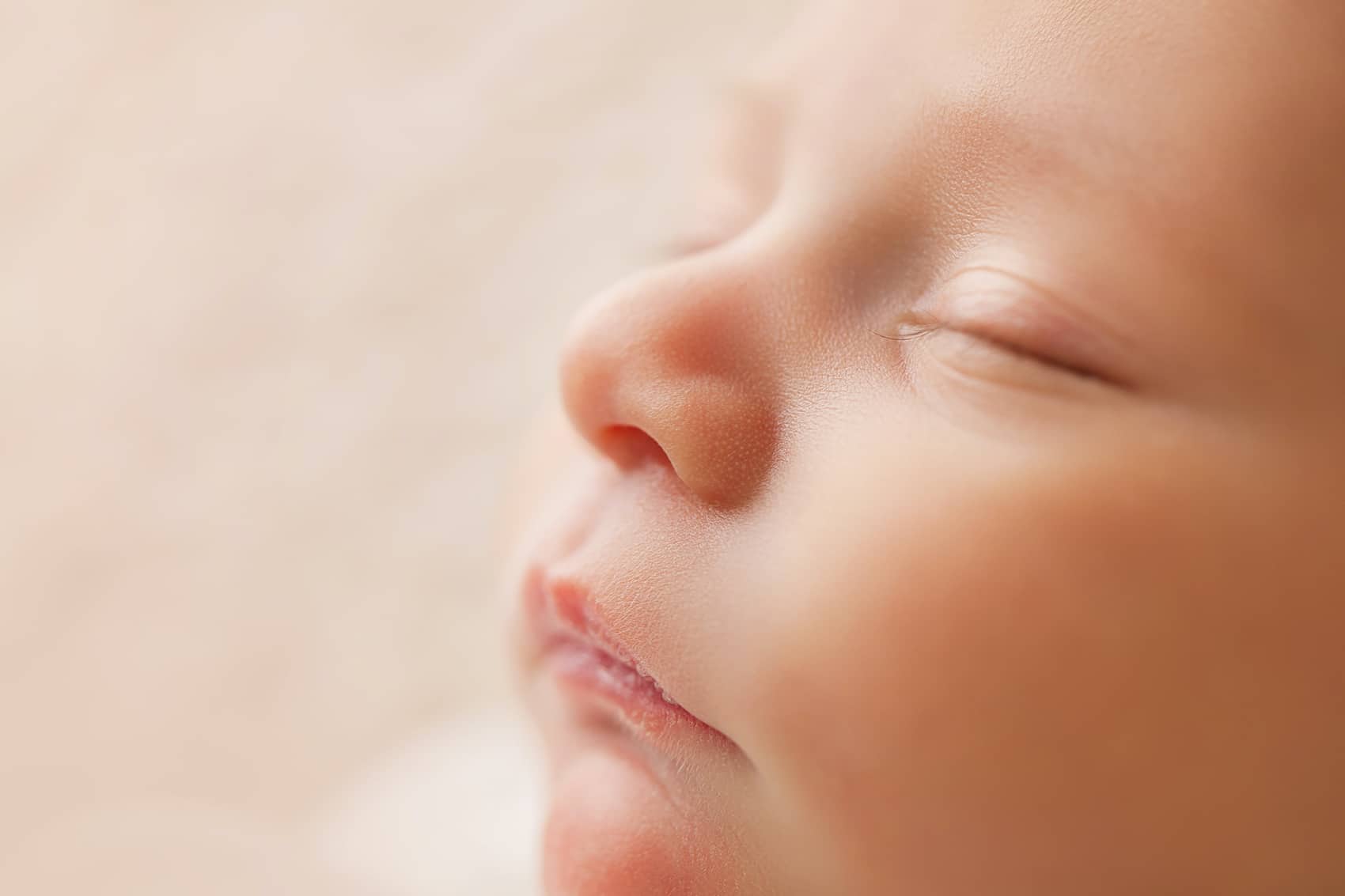 closeup of an infant's face